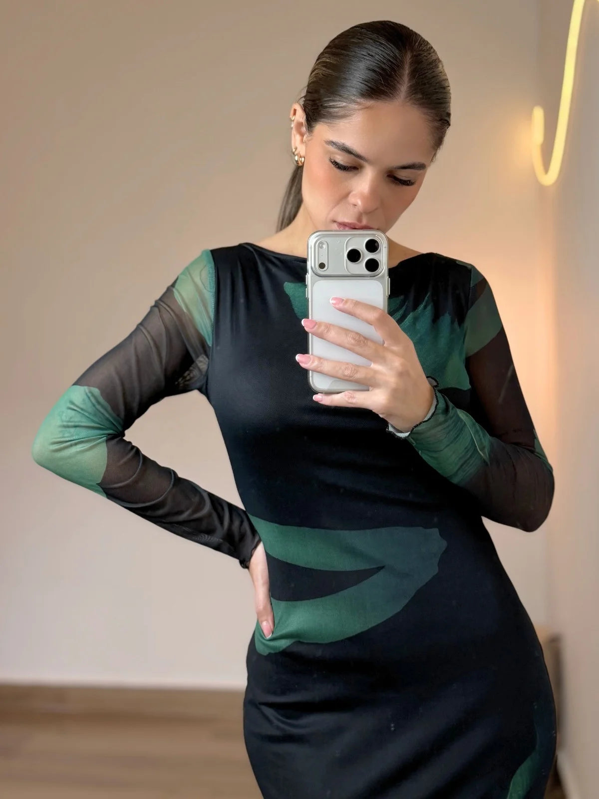 Vestido Midi Floral Mystique - SANTALUX - 180