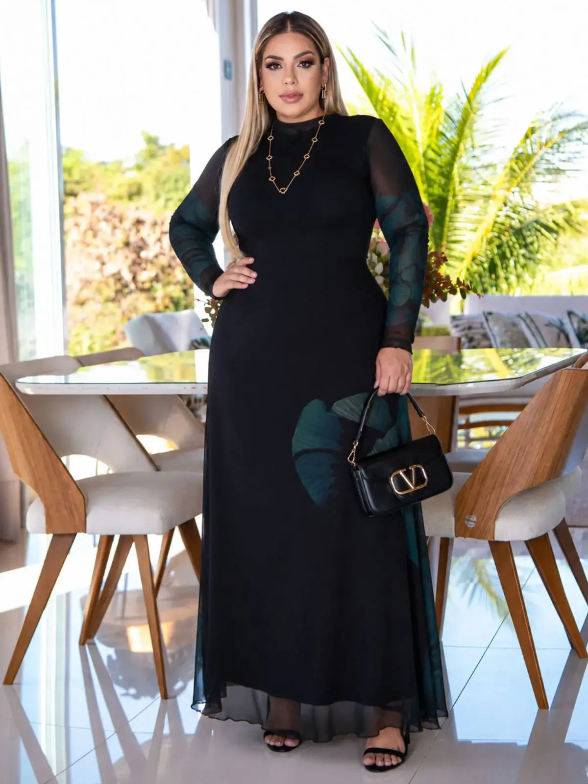 Vestido Midi Floral Mystique