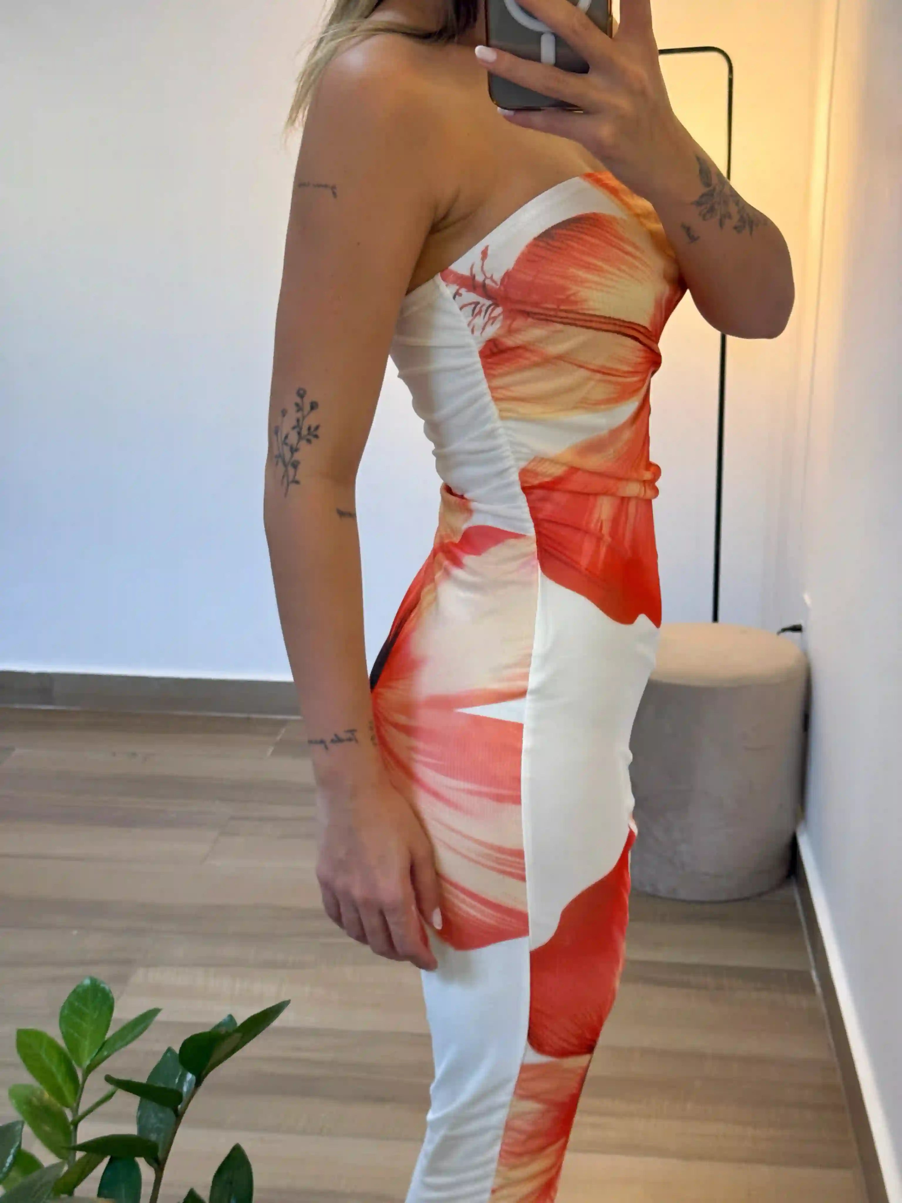 Vestido Midi Floral Sunset - SANTALUX - 184